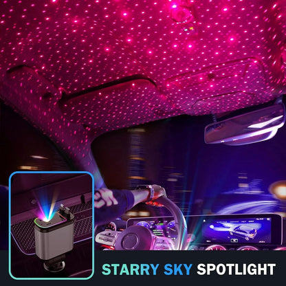 4 in 1 Retractable Fast Car Charger with Starlight