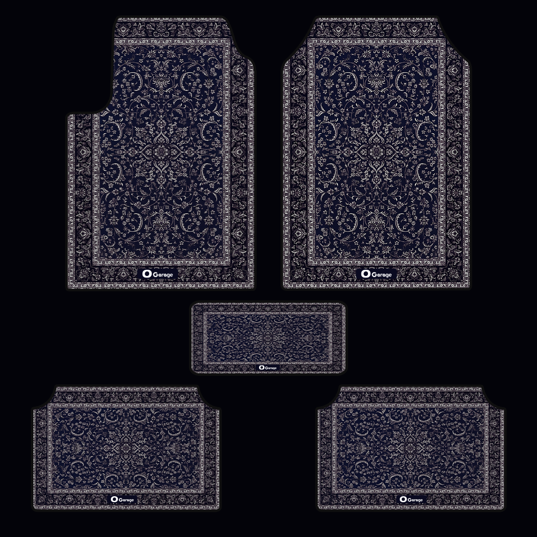 Dynamic blue Arabian Car Mats