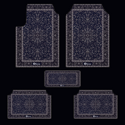 Navy blue Arabian Car Mats