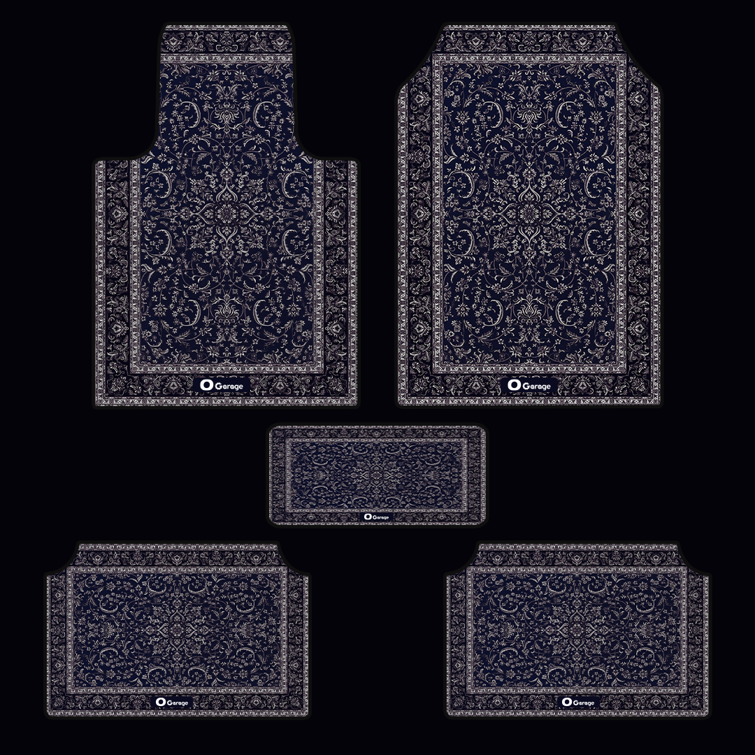 Dynamic blue Arabian Car Mats